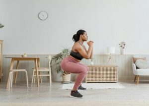 Séance bas du corps à la maison